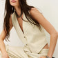 Antique White וסט לנשים Caela Waistcoat BA&SH