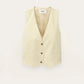 Antique White וסט לנשים Caela Waistcoat BA&SH