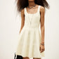 Antique White שמלת מיני לנשים Cattana Dress BA&SH