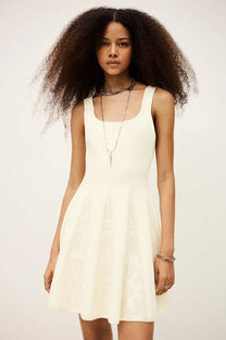 Antique White שמלת מיני לנשים Cattana Dress BA&SH