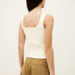 Antique White טופ סריג לנשים Chila Top BA&SH