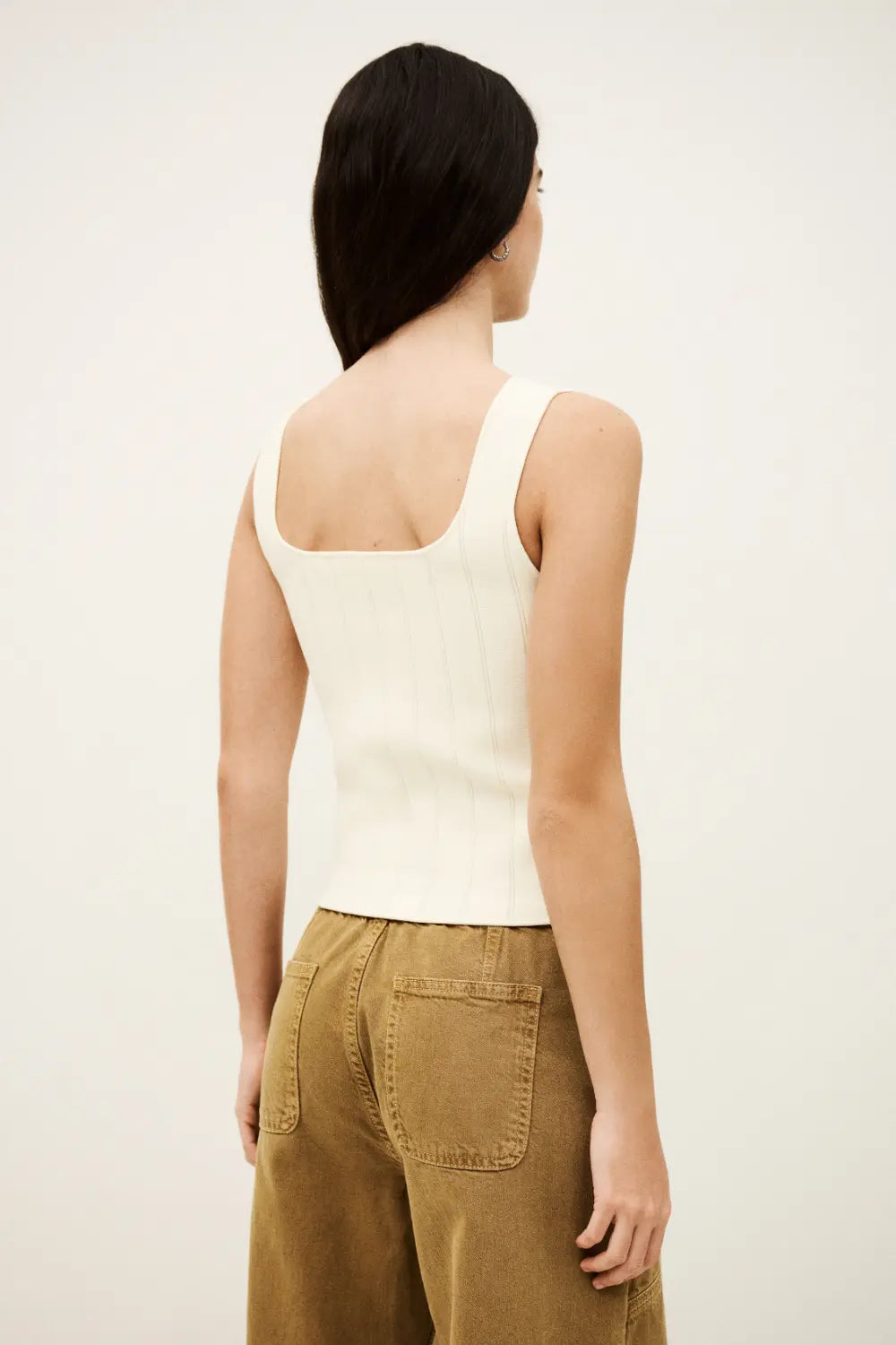 Antique White טופ סריג לנשים Chila Top BA&SH