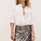 Lavender חולצה מכופתרת ארוכה לנשים Chiren Shirt BA&SH