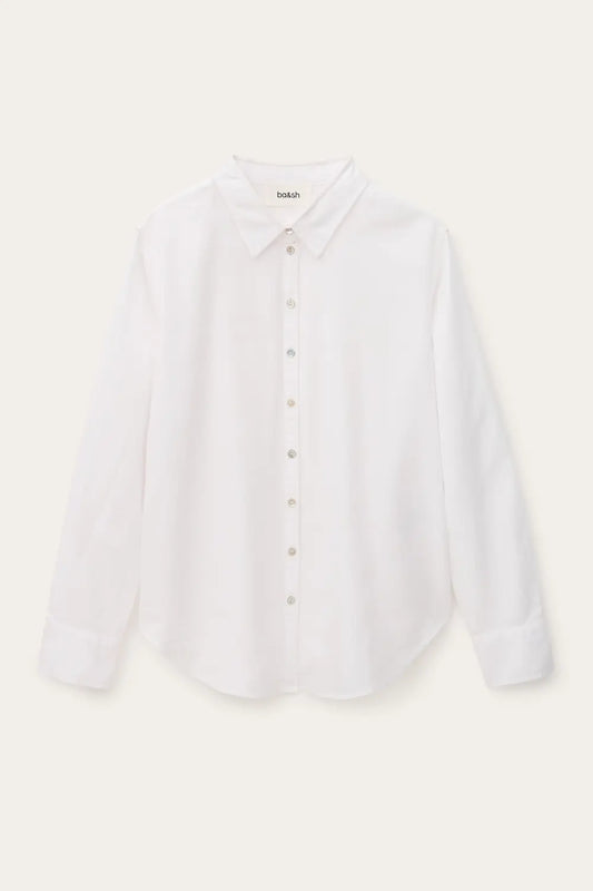 Lavender חולצה מכופתרת ארוכה לנשים Chiren Shirt BA&SH