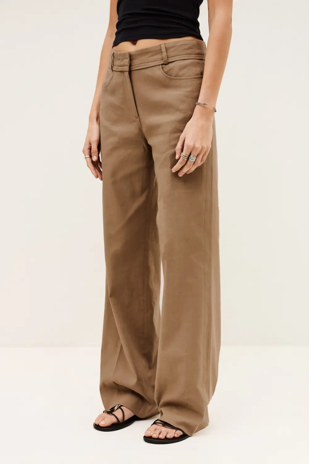 Antique White PANTS CISTA מכנסיים ארוכים BA&SH