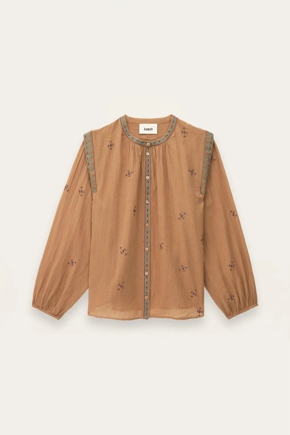 Sienna חולצה מכופתרת ארוכה רקומה לנשים Dalila Shirt BA&SH