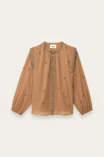 Sienna חולצה מכופתרת ארוכה רקומה לנשים Dalila Shirt BA&SH
