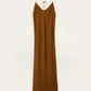 Saddle Brown שמלת מקסי לנשים Hany BA&SH