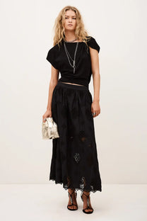 Lavender חצאית מקסי נשים Mona Skirt BA&SH