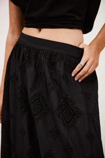 Black חצאית מקסי נשים Mona Skirt BA&SH