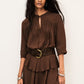 Dark Olive Green שמלת מיני לנשים Berna BA&SH