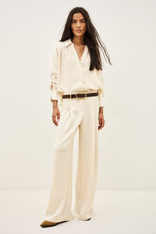 Antique White מכנסיים ארוכים לנשים Wallie BA&SH