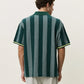 Lavender חולצת פולו גברים Stripe Jacquard Football Jersey LES DEUX