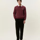 Black סוודר לגברים Signature Knitted LS Polo LES DEUX
