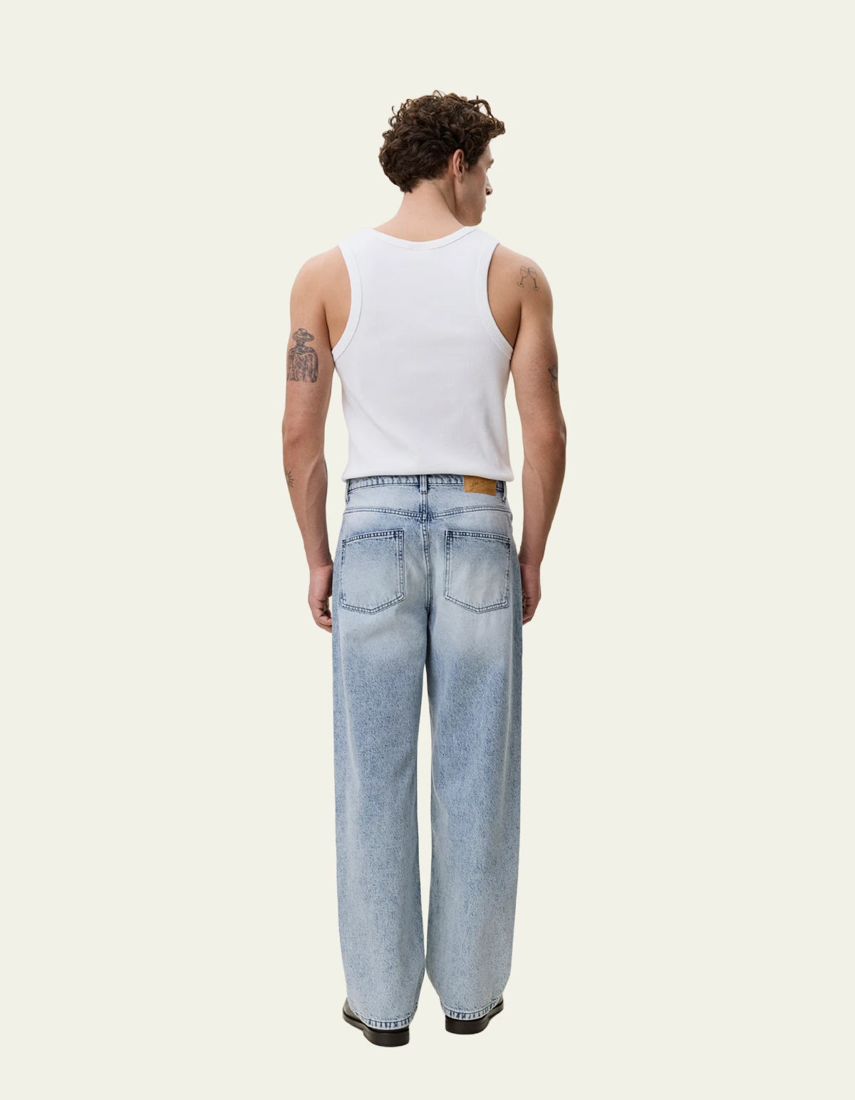 Seashell ג'ינס ארוך לגברים Roi Bleached Denim Jeans LES DEUX