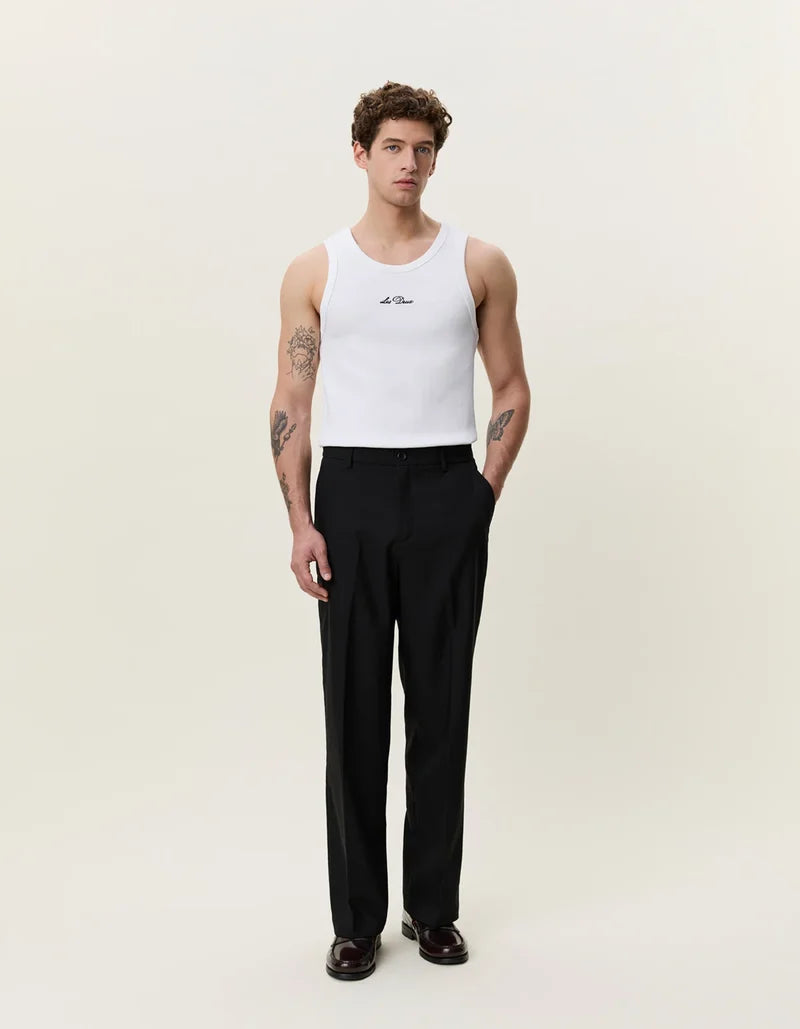 Antique White מכנסיים ארוכים לגברים Brushed Twill Tailored Pants LES DEUX