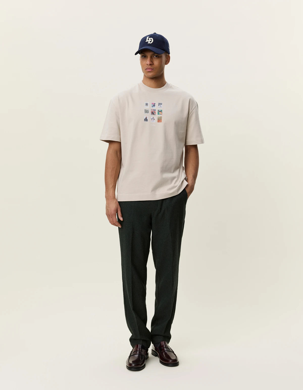 טי שירט קצרה לגברים Stamp T-Shirt