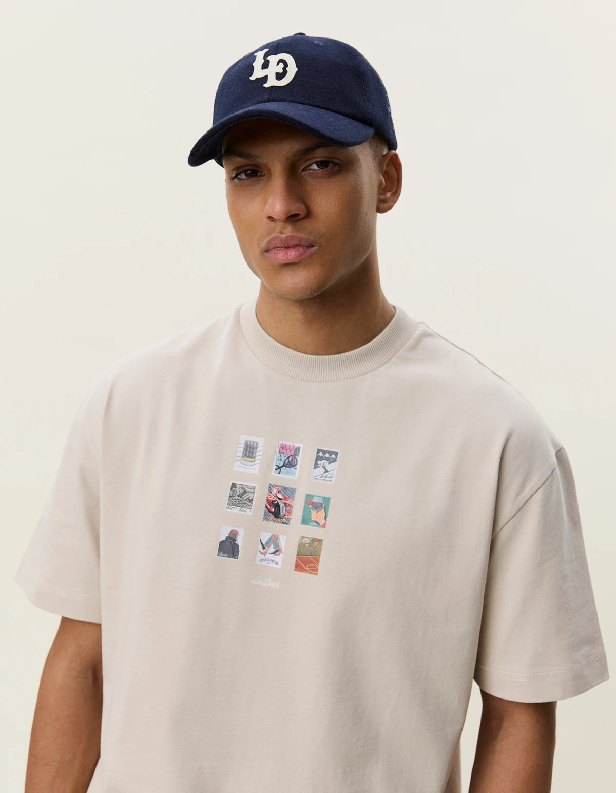 טי שירט קצרה לגברים Stamp T-Shirt
