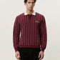 Lavender סוודר לגברים Signature Knitted LS Polo LES DEUX
