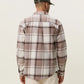 Lavender חולצה מכופתרת ארוכה לגברים Check Flannel Shirt LES DEUX