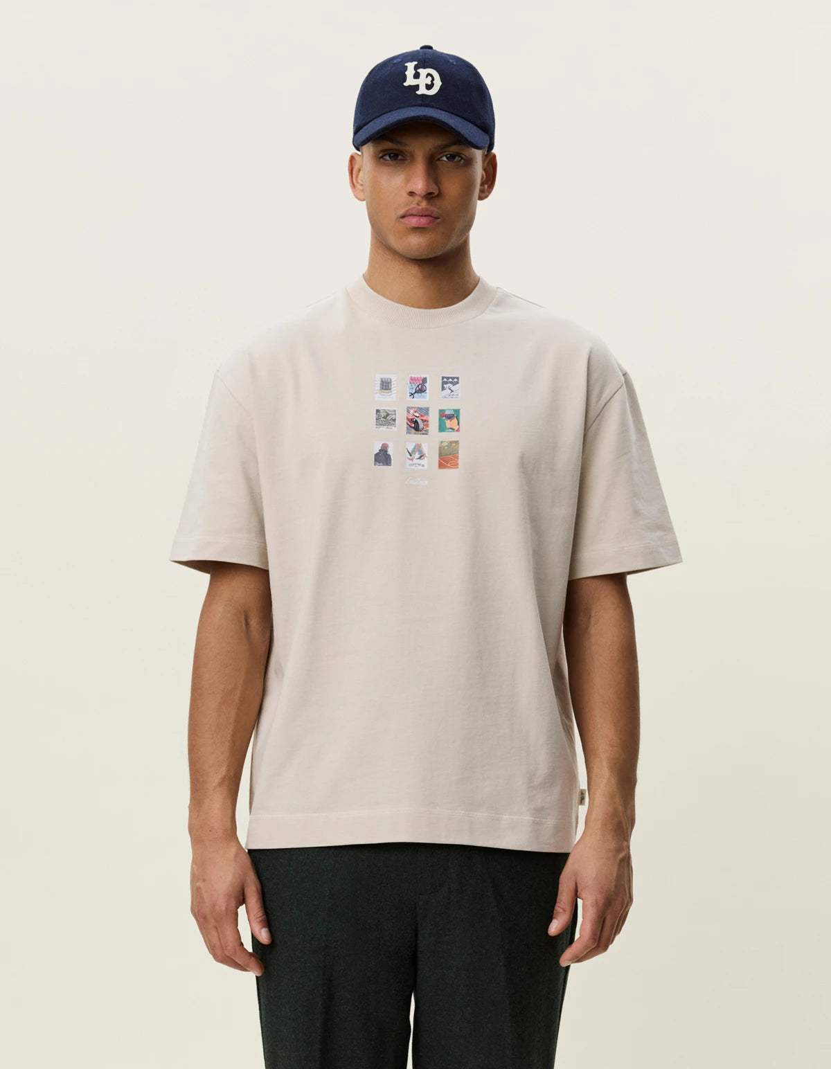 טי שירט קצרה לגברים Stamp T-Shirt
