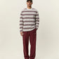 Antique White טי שירט ארוכה לגברים Stripe LS T-Shirt LES DEUX