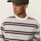 Antique White טי שירט ארוכה לגברים Stripe LS T-Shirt LES DEUX