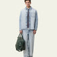 Seashell חולצה מכופתרת ארוכה לגברים Bleached Denim Overshirt LES DEUX