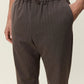 Dark Slate Gray מכנסיים ארוכים לגברים Pinstripe Tapered Suit Pants LES DEUX
