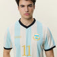 Antique White חולצת כדורגל לגברים Argentina Football Jersey LES DEUX