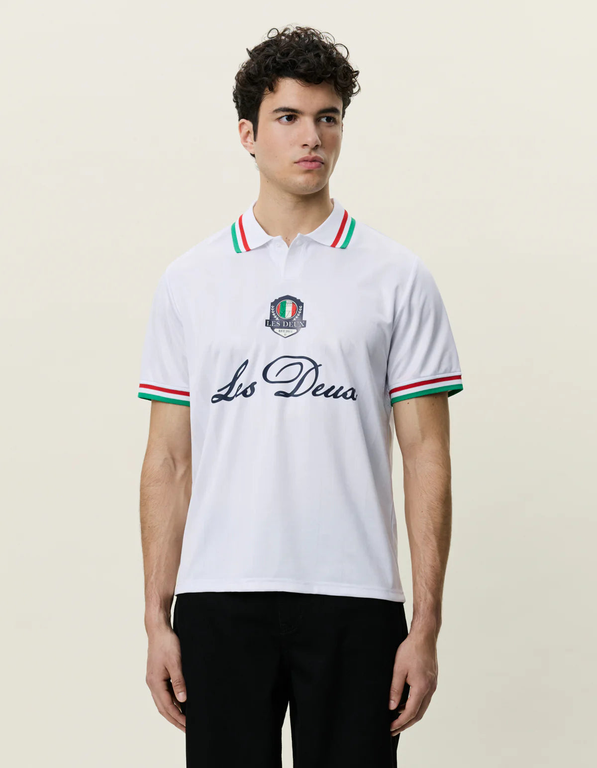 Antique White חולצת כדורגל לגברים Italy Football Jersey LES DEUX