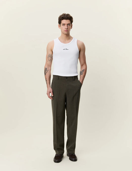 Light Gray מכנסיים ארוכים לגברים Como Slack Pants - Seasonal LES DEUX