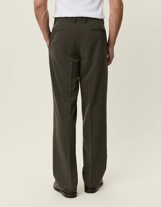 Dark Slate Gray מכנסיים ארוכים לגברים Como Slack Pants - Seasonal LES DEUX