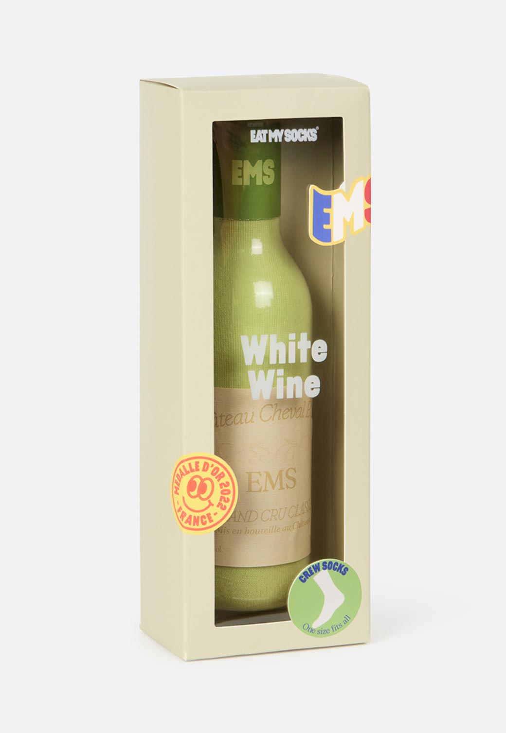 Beige זוג גרביים White Wine EMS