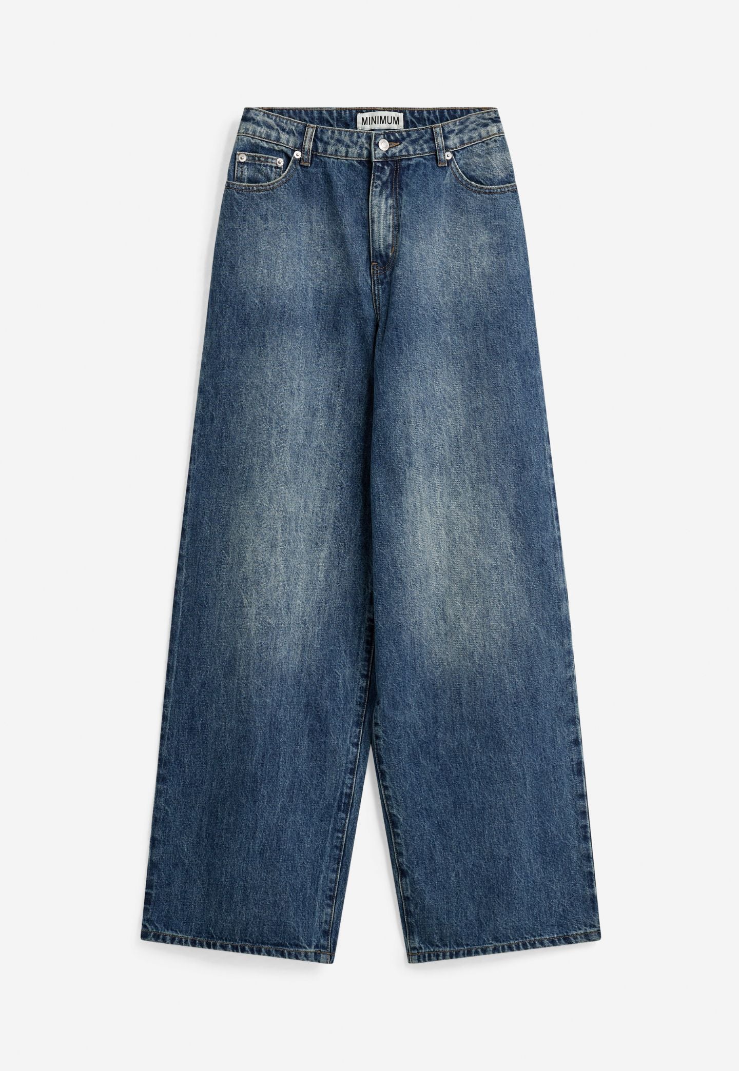 White Smoke ג׳ינס לנשים ארוך Aiyas 4573 - Wide Leg Fit MINIMUM