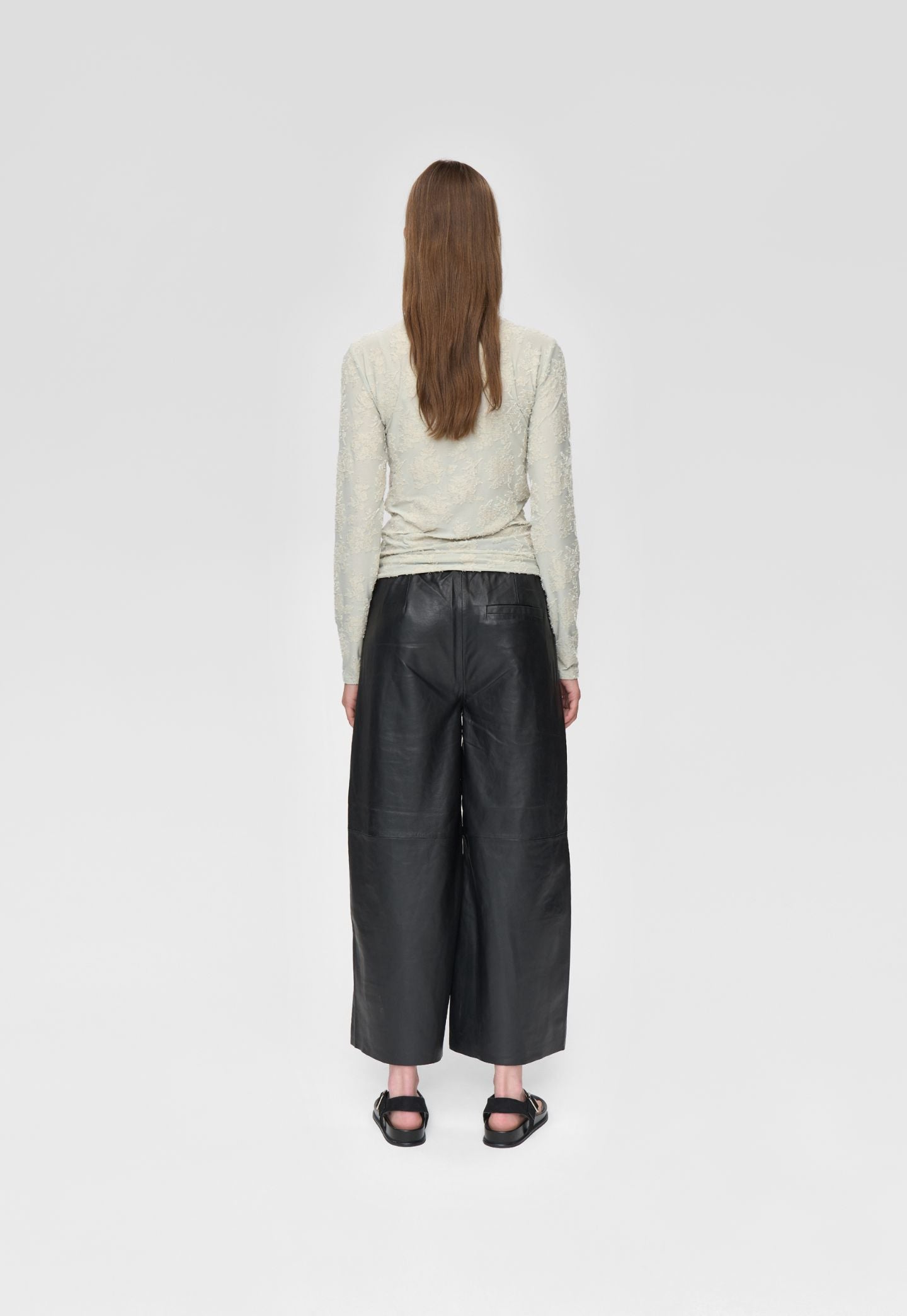 Dark Slate Gray חולצת שרוול ארוך לנשים Pernilles LS Blouse MINIMUM