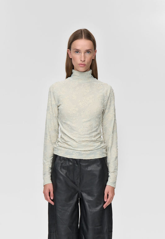 Light Gray חולצת שרוול ארוך לנשים Pernilles LS Blouse MINIMUM