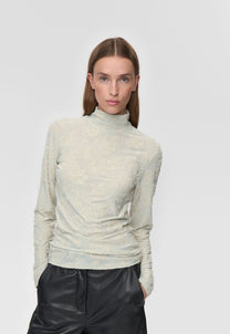 Light Gray חולצת שרוול ארוך לנשים Pernilles LS Blouse MINIMUM