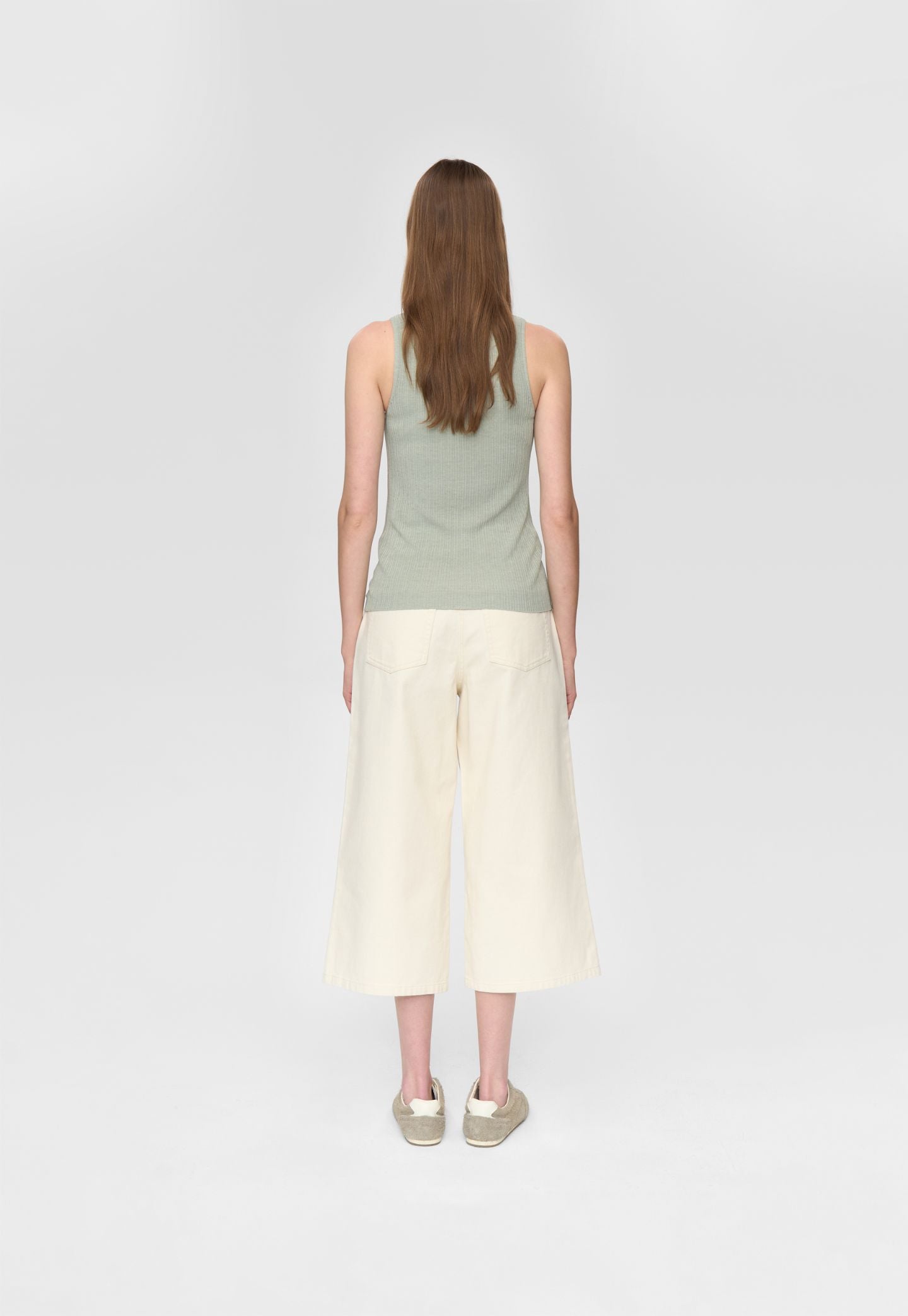 Antique White טופ סריג לנשים Zita Knit MINIMUM