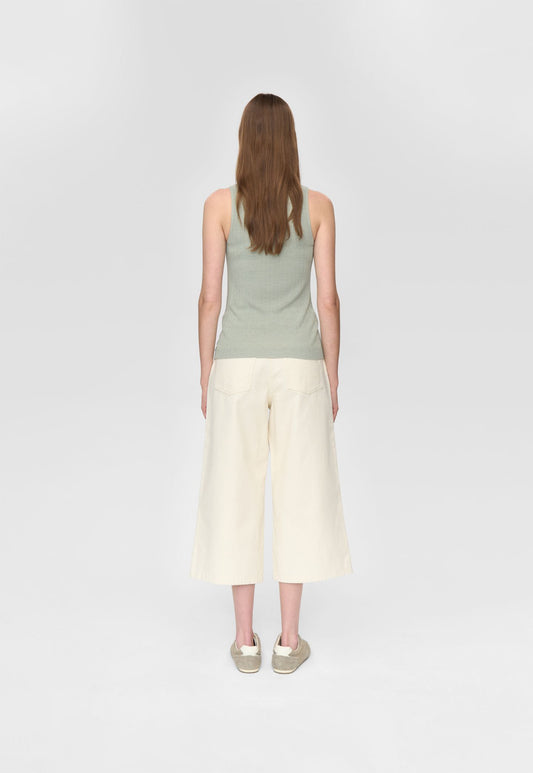 Antique White טופ סריג לנשים Zita Knit MINIMUM