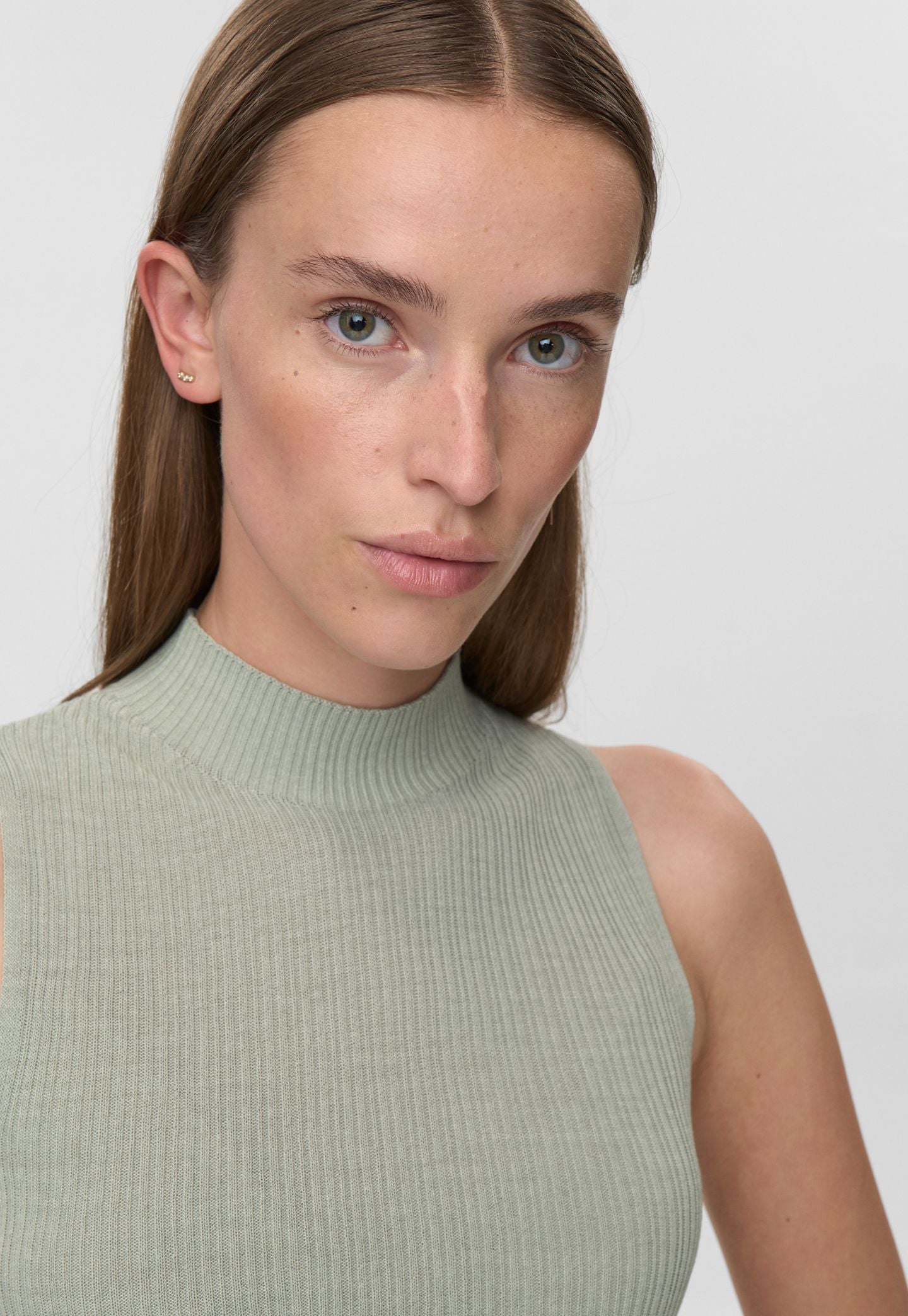 Dark Gray טופ סריג לנשים Zita Knit MINIMUM
