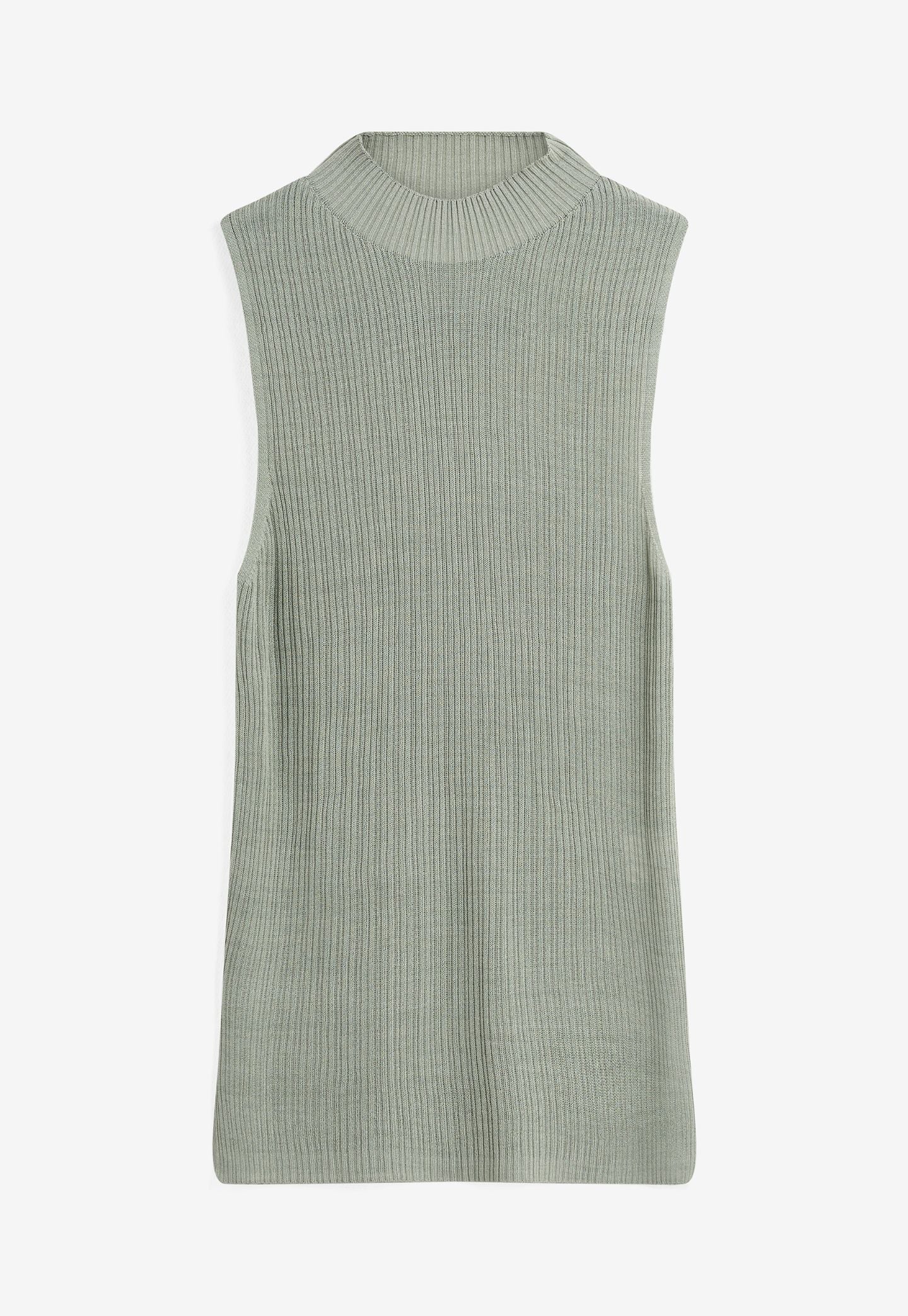 Dark Sea Green טופ סריג לנשים Zita Knit MINIMUM