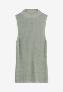 Dark Sea Green טופ סריג לנשים Zita Knit MINIMUM