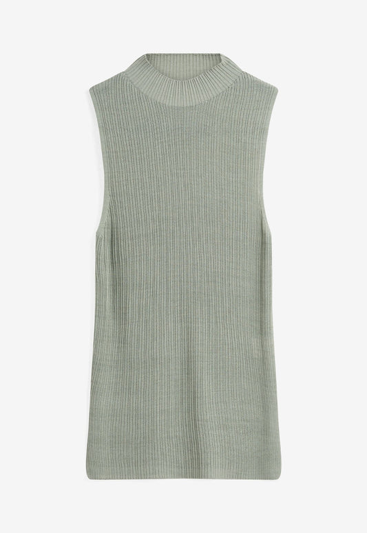 Dark Sea Green טופ סריג לנשים Zita Knit MINIMUM