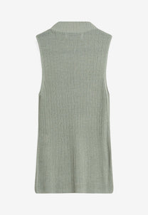 Dark Sea Green טופ סריג לנשים Zita Knit MINIMUM