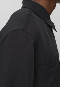 Dark Slate Gray חולצה מכופתרת קצרה לגברים Lennon 4572 MINIMUM