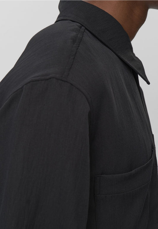Dark Slate Gray חולצה מכופתרת קצרה לגברים Lennon 4572 MINIMUM