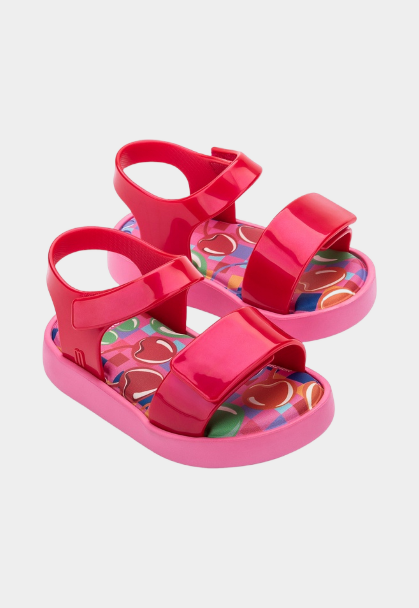 Lavender סנדלים לתינוקות עם הדפס דובדבנים Jump MELISSA