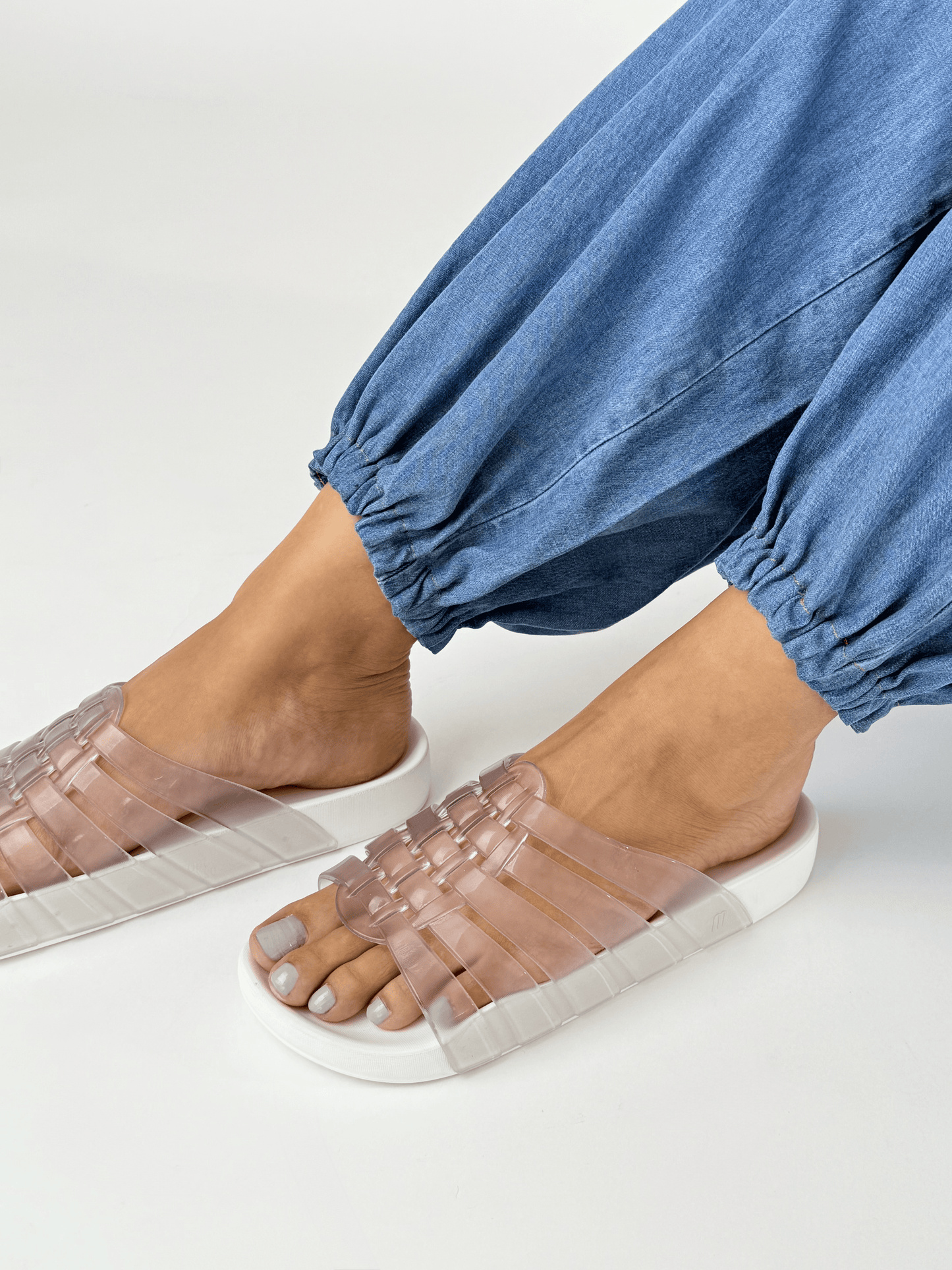 Light Gray כפכפי סלייד לנשים Possession MELISSA