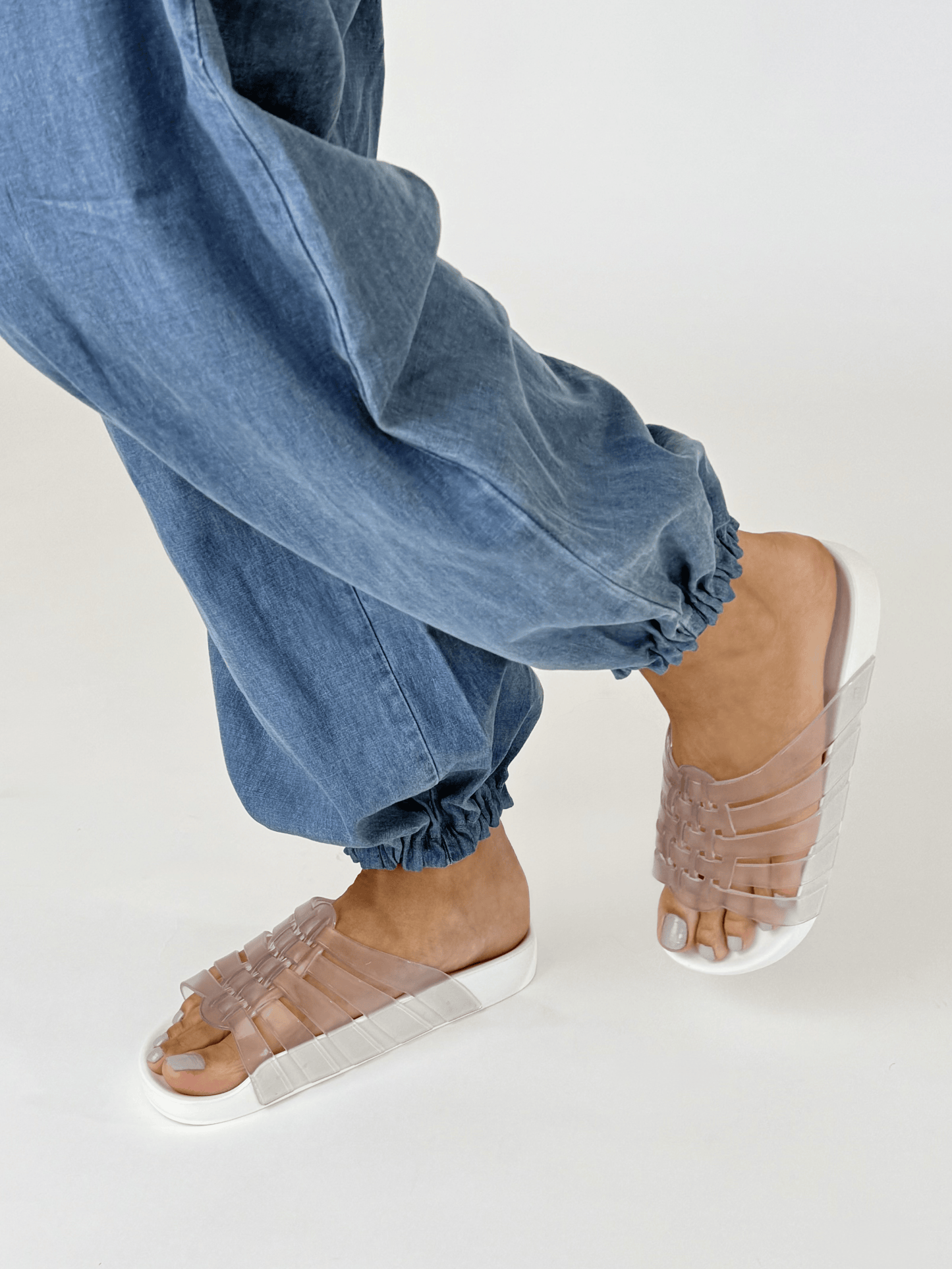 Dark Slate Blue כפכפי סלייד לנשים Possession MELISSA